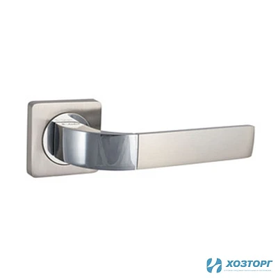 Ручки дверные S-Locked A-110 SN/CP круг  сатин 119707 (1/20)