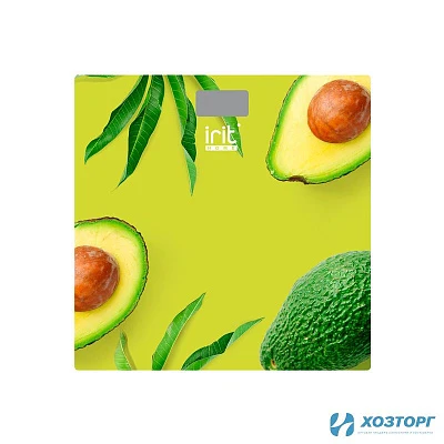 Весы напольные 180кг 29х29см/электронные/Irit IR-7269 "Авакадо" (1/10)
