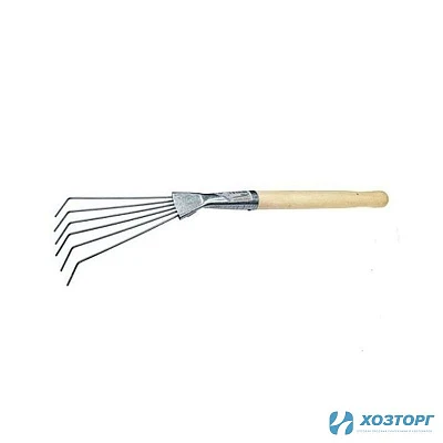 Грабли веерные проволочные цветочные, оцинкованные, с/ч (1/10)