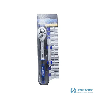 Набор головок 1/2", 10-24 мм +трещотка+удлинитель 12 предметов ВАРЯГ НГ-12 (1/10)