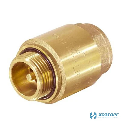 Обратный клапан латунь 1" г-ш с металлическим штоком усиленный (для скваженного насоса) TIM JH-1012A (1/20)