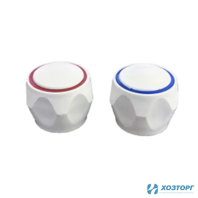 Маховик для смесителя пластик под квадрат "Глобо" 00370 (цена за пару) (10/250)