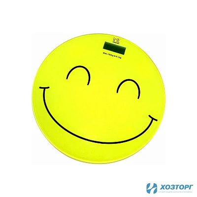 Весы напольные 150кг 4-х разряд.ЖК дисплей/электронные/IRIT IR-7251 "Смайлик" (1/10)