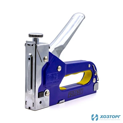 Степлер мебельный металл, скобы 4-14мм, ТИП 53A, ВАРЯГ Профи, регулируемый (6/24)