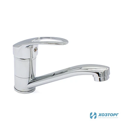 Смеситель  д/кухни DORON DС 2241, шаровый, хром, излив средний нос, п/ш (2/20)