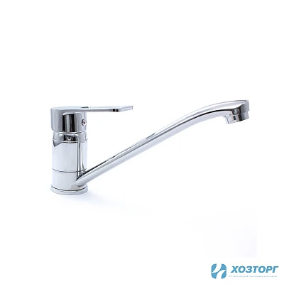 Смеситель  д/кухни DORON DС 2229-N, шаровый, хром, излив средний нос, п/г (2/20)