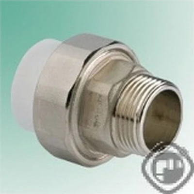 Муфта комбинированная разъёмная нар.рез. 63*2" ТВ белый 015020912 (1/13)