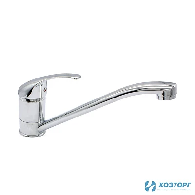 Смеситель  д/кухни DORON DС 2140-N, шаровый, хром, излив длинный нос, п/г (1/10)