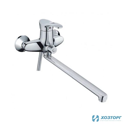 Смеситель д/ванны  HAIBA 2201 D40 шаровый, хром, излив 30F, дивертор в корпусе (1/8)