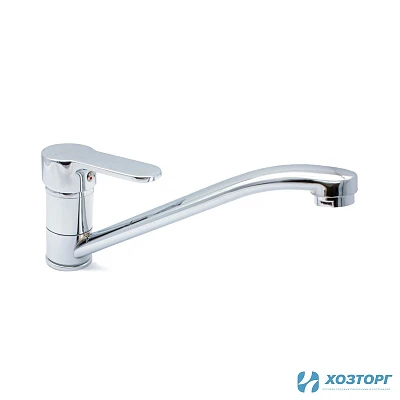 Смеситель  д/кухни DORON DС 2131-N, шаровый, хром, излив длинный нос, п/г (2/20)