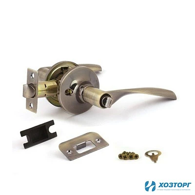 Защёлка-ручка Avers 8023-03-AB Бронза / Без ключа / С фиксатором 00020407 (1/24)