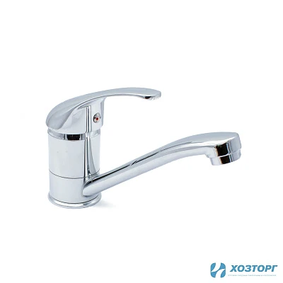 Смеситель  д/кухни DORON DС 2240, шаровый, хром, излив средний нос, п/ш (2/20)