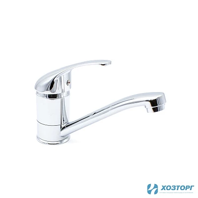 Смеситель  д/кухни DORON DС 2240-N, шаровый, хром, излив средний нос, п/г (1/10)