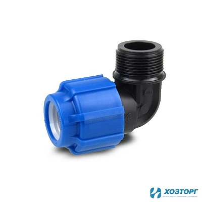 Отвод переходной 50 х1 1/2", наружная ПНД (1/10)