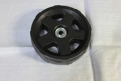 Колесо транспортировочное пластик для бензиновой газонокосилки 6" без колпака (БГК-4318)