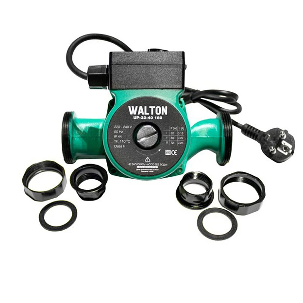  Насос циркуляционный WALTON UP 32-40, 180мм, напор 4м, 72Вт, подключение 1 1/4" с проводом (1/8/224)