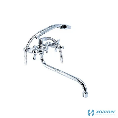 Смеситель  д/ванны DORON DВ 1306-30S, 1/2 керамика, хром, излив 300 мм, лейка 1 режим (1/10)