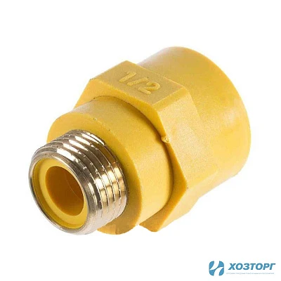 Переходник 15 (1/2") изолятор внутренняя/наружная резьба BSFM022 (1/100)