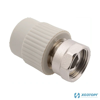 Муфта с накидной гайкой 25*1/2 внутрен. Damento серый (10/300)