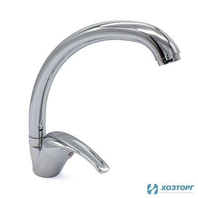 Смеситель  д/кухни DORON DС 2440, шаровый, хром, излив высокий, п/ш (1/10)