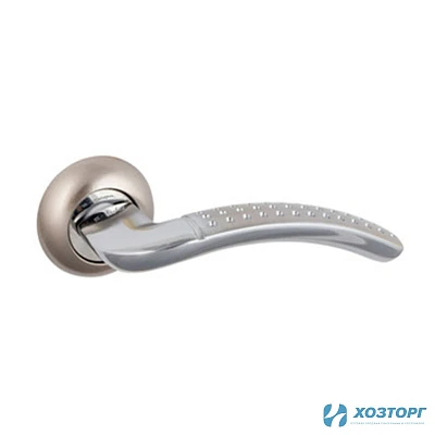 Ручки дверные S-Locked A-226-1 SN/CP (квадрат 140 мм) 121199 (1/20)