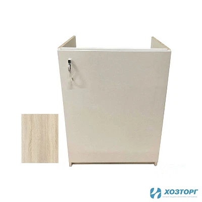 Подстолье под мойку на кухню 600х500 мм с дном, дуб сонома, в разборе, (MDW) (1/1)