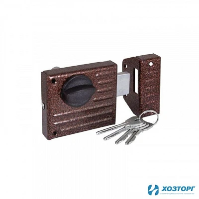 Замок накладной Зенит-ЗН-1-2.1 бронза   00007275  (1/16)