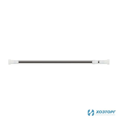 Карниз д/ванной 110-200 см, серебристый, нерж.сталь, HAIBA 74901 (1/50)