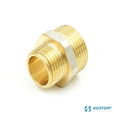 Ниппель переходной 25*20 (1"х3/4") никель наружная/наружная SM043N (1/10)