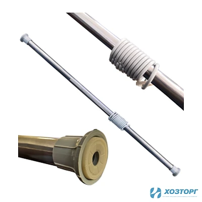 Карниз д/ванной 120-210 см, металл, хром, SMS 00911 (1/30)