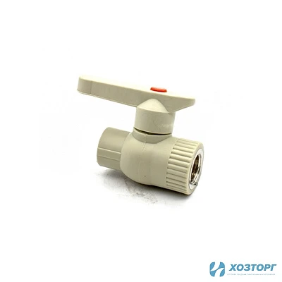 Кран шаровый комбинированный с вн.резьбой  25х1/2" Damento серый (10/70)