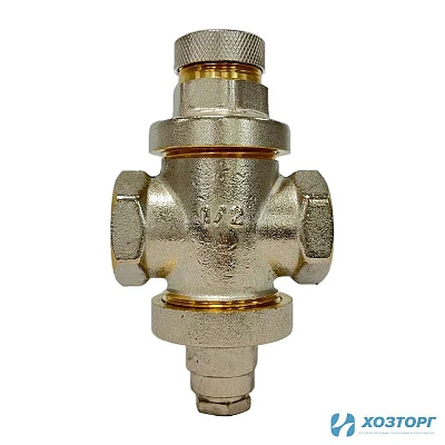 Регулятор давления  1/2" В-В под манометр Damento Clima (1/48)