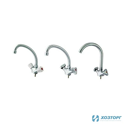 Смеситель кухня  ЦС-М 25 КМет Глобо 1/2 керамика , маховик металлСМ507105 (1/10)