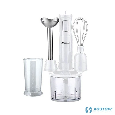 Блендер АКСИНЬЯ КС-302В белый 450 Вт, объем чаши 0,5л, 2 скор.реж, нож из нерж.стали (1/6)
