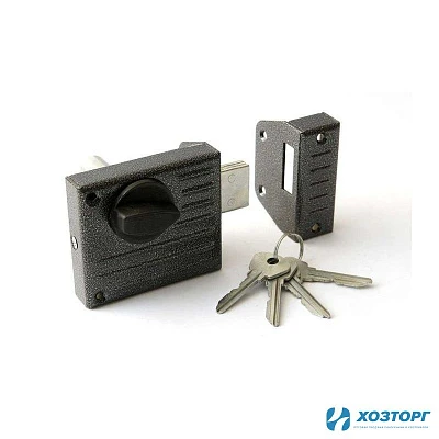 Замок накладной Зенит-ЗН-1-2.1  черный   00008873  (1/16)