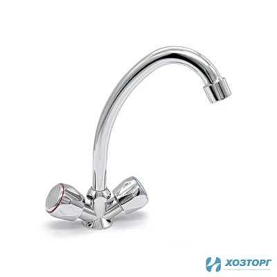 Смеситель  д/кухни Kranar KС 1703-N, 1/2 керамика, хром, излив стандартный, п/г, без подводки (2/20)