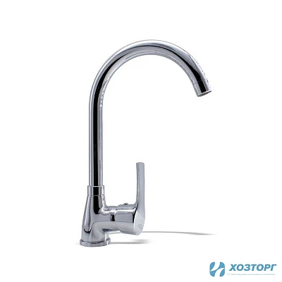 Смеситель  д/кухни DAMENTO ANCORA  CU06.01, шаровый, хром, излив 440 мм, п/г (1/10)