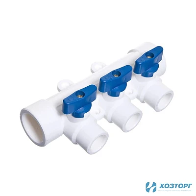 Коллектор 32 на 3 выхода 20 внутр. Damento белый (1/30)