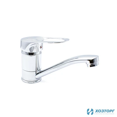 Смеситель  д/кухни DORON DС 2231-N, шаровый, хром, излив средний нос, п/г (2/20)