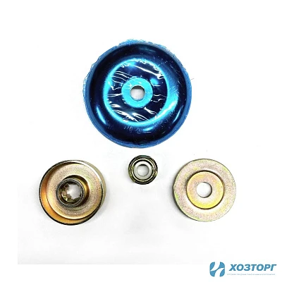 Фланец редуктора (гайка М*10 1,25левая самоконтрящаяся, шайба редуктора, шайба ножа, чашка) (1/150)