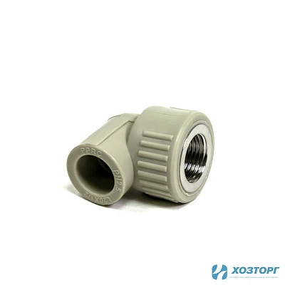 Угольник комбинированный вн.рез. 20*3/4 WALTON серый (5/200)