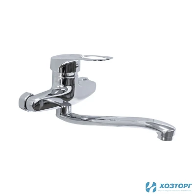 Смеситель  д/кухни DORON DС 21031, шаровый, хром, настенный (1/10)