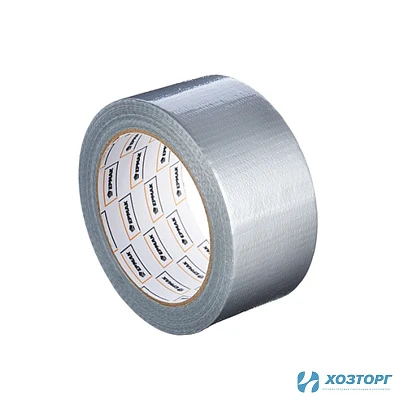 Лента клейкая армированная серебряная 48мм*25м Ермак 472-048 (1/36)