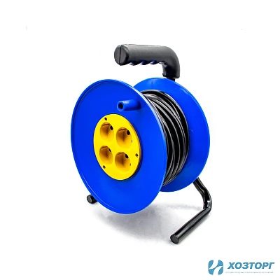 Удлинитель на катушке УС-4-30 4 розетки, без заземления, ПВС 2х2,5, 30м (1/1)