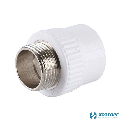 Муфта комбинированная нар.рез. 40х1 1/4" Damento белый (5/70)