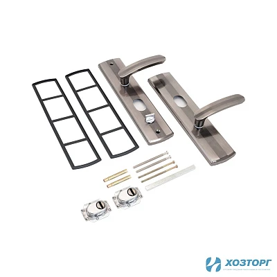 Ручки на планке универ. для кит. металл. дверей правая АЛЛЮР СТАНДАРТ РН-СТ217-R Матовый никель 9990 (1/12)