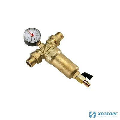 Фильтр самоочищающийся с манометром 1/2" TIM JH-1001 (1/12)